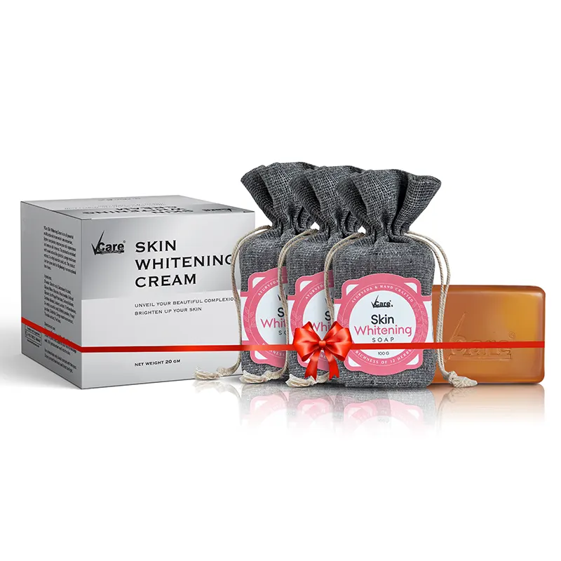 VCare Skin Whitening Soap and Cream Combo for Glowing Skin